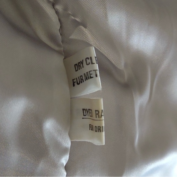 Vintage grey and white Rabbit Fur Jacket - Picture 7 of 12